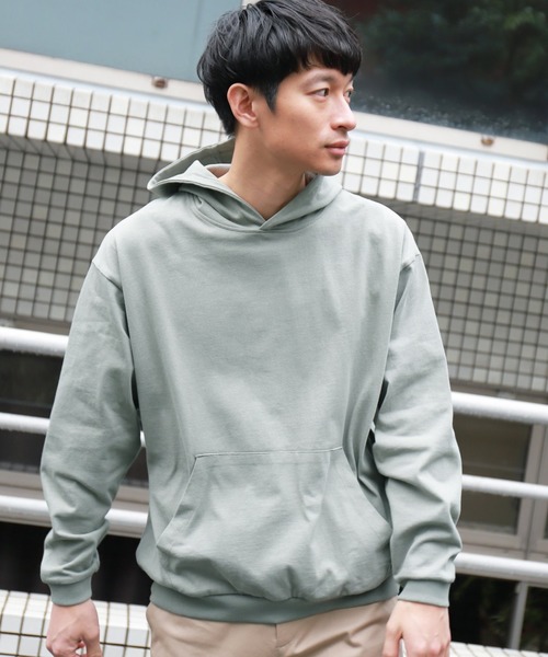 LAKOLE（ラコレ）の「USAドヅメパーカー / LAKOLE（パーカー・メンズ・ベージュ/グレー/オフホワイト/ピンク/チャコール・MEDIUM/LARGE）」の3枚目の写真