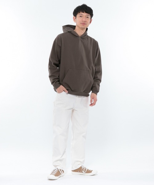 LAKOLE（ラコレ）の「USAドヅメパーカー / LAKOLE（パーカー・メンズ・ベージュ/グレー/オフホワイト/ピンク/チャコール・MEDIUM/LARGE）」の10枚目の写真