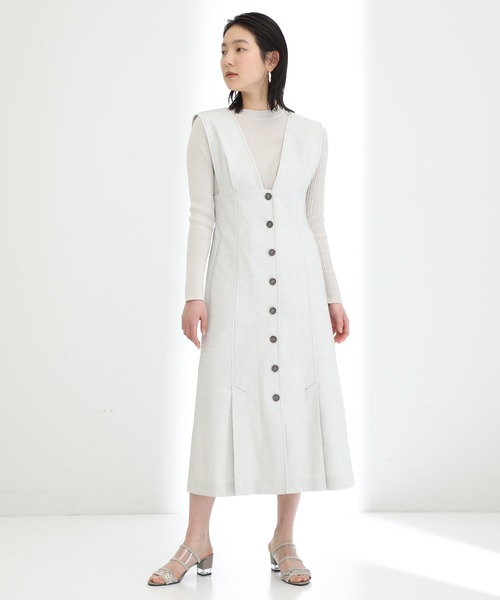 STUDIOUS ステュディオス パネル クロス ロング ワンピース STUDIOUS（ステュディオス）の「パネルクロスロングワンピース