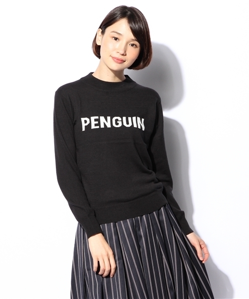 MELROSE claire（メルローズ クレール）の「アニマルロゴ天竺　ニットプルオーバー【LEE12月号】『リンネル 12月号』（ニット/セーター・レディース・ホワイト/ブラック/グレー/キャメル・FREE）」の3枚目の写真