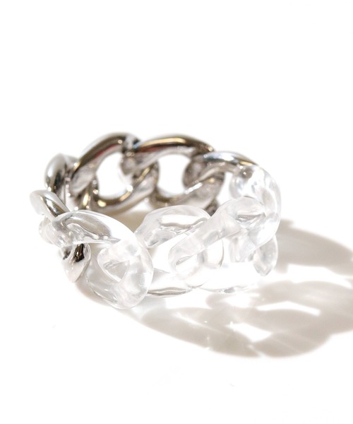 florist（フローリスト）の「マーブル×メタルのハーフチェーンリング（リング・レディース・シルバー系その他5/その他9/ゴールド系その他5/シルバー系その他3/ゴールド系その他3/シルバー系その他/ゴールド系その他2/ゴールド系その他7/ゴールド系その他6/シルバー系その他7/シルバー系その他6/ゴールド系その他4/シルバー系その他2/ゴールド系その他/シルバー系その他4/その他8・FREE）」の6枚目の写真