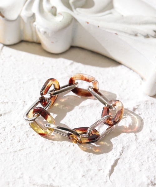 florist（フローリスト）の「マーブル×メタルのハーフチェーンリング（リング・レディース・シルバー系その他5/その他9/ゴールド系その他5/シルバー系その他3/ゴールド系その他3/シルバー系その他/ゴールド系その他2/ゴールド系その他7/ゴールド系その他6/シルバー系その他7/シルバー系その他6/ゴールド系その他4/シルバー系その他2/ゴールド系その他/シルバー系その他4/その他8・FREE）」の7枚目の写真