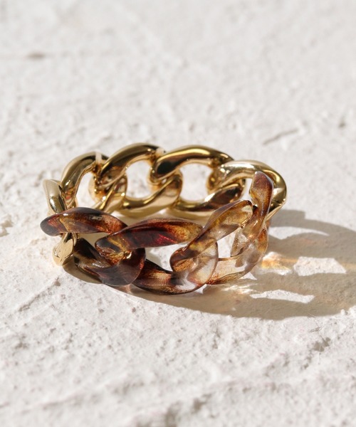 florist（フローリスト）の「マーブル×メタルのハーフチェーンリング（リング・レディース・シルバー系その他5/その他9/ゴールド系その他5/シルバー系その他3/ゴールド系その他3/シルバー系その他/ゴールド系その他2/ゴールド系その他7/ゴールド系その他6/シルバー系その他7/シルバー系その他6/ゴールド系その他4/シルバー系その他2/ゴールド系その他/シルバー系その他4/その他8・FREE）」の9枚目の写真