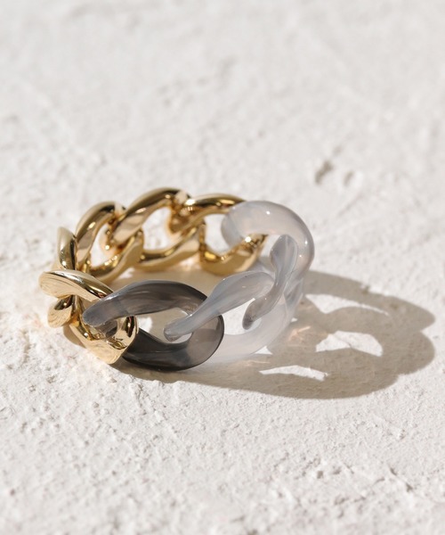 florist（フローリスト）の「マーブル×メタルのハーフチェーンリング（リング・レディース・シルバー系その他5/その他9/ゴールド系その他5/シルバー系その他3/ゴールド系その他3/シルバー系その他/ゴールド系その他2/ゴールド系その他7/ゴールド系その他6/シルバー系その他7/シルバー系その他6/ゴールド系その他4/シルバー系その他2/ゴールド系その他/シルバー系その他4/その他8・FREE）」の18枚目の写真