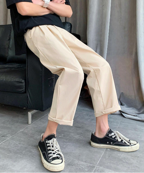 neos(ネオス)の「【neos -addictive design-】ルーズシルエット T/R スラックス パンツ(スラックス・メンズ・ブラック/ベージュ/グレー・MEDIUM/LARGE/X-LARGE)」の15枚目の写真