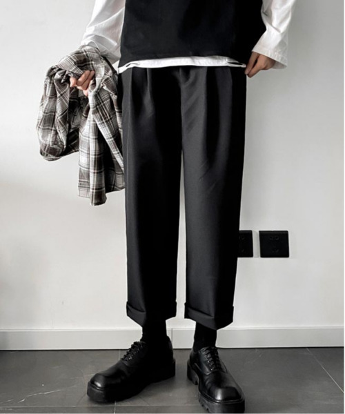 neos(ネオス)の「【neos -addictive design-】ルーズシルエット T/R スラックス パンツ(スラックス・メンズ・ブラック/ベージュ/グレー・MEDIUM/LARGE/X-LARGE)」の12枚目の写真