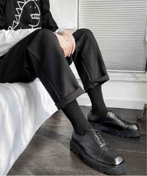 neos(ネオス)の「【neos -addictive design-】ルーズシルエット T/R スラックス パンツ(スラックス・メンズ・ブラック/ベージュ/グレー・MEDIUM/LARGE/X-LARGE)」の17枚目の写真