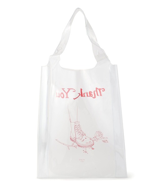 AZS TOKYO（アザストーキョー）の「AZS TOKYO/アザストーキョー/THANK YOU CLEAR BAG（トートバッグ・レディース・その他・FREE）」の2枚目の写真