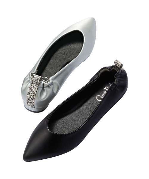 GeeRA（ジーラ）の「バックシャーリングパンプス（パンプス・レディース・パイソン/ブラック/シルバー・MEDIUM/X-LARGE/SMALL/LARGE）」の6枚目の写真