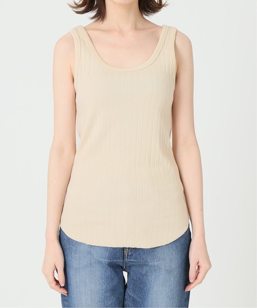 IENA（イエナ）の「スーピマハリヌキリブタンクトップ◆（タンクトップ・レディース・ブラック/グレー/ナチュラル/カーキ・FREE）」の17枚目の写真