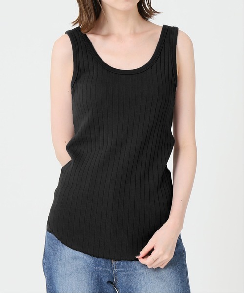 IENA（イエナ）の「スーピマハリヌキリブタンクトップ◆（タンクトップ・レディース・ブラック/グレー/ナチュラル/カーキ・FREE）」の18枚目の写真