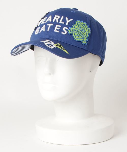 PEARLY GATES(パーリーゲイツ)の「【PEARLY GATES】コットン ツイル キャップ (UNISEX)(キャップ)」|ブルー
