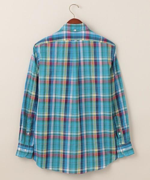 J.PRESS(ジェイプレス)の「【Profilo】コットンリネンドビーマルチチェック シャツ(シャツ/ブラウス・メンズ・ブルー系3/レッド系3/オレンジ系3・MEDIUM/LARGE/X-LARGE)」の12枚目の写真