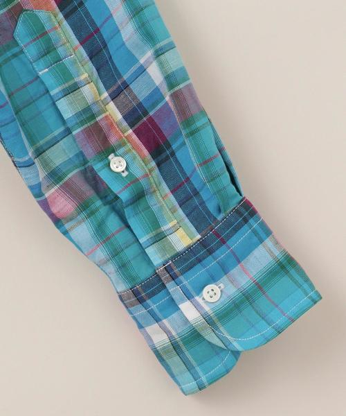 J.PRESS(ジェイプレス)の「【Profilo】コットンリネンドビーマルチチェック シャツ(シャツ/ブラウス・メンズ・ブルー系3/レッド系3/オレンジ系3・MEDIUM/LARGE/X-LARGE)」の16枚目の写真