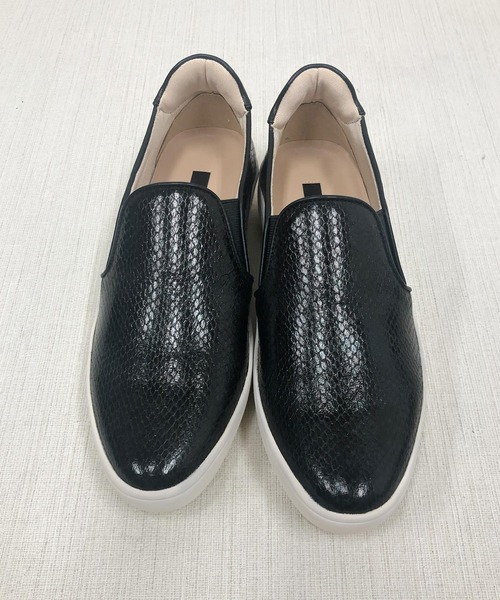 EVOL（イーボル）の「型押しパイソンスリッポン（スリッポン・レディース・ブラック・S/M/L）」の6枚目の写真