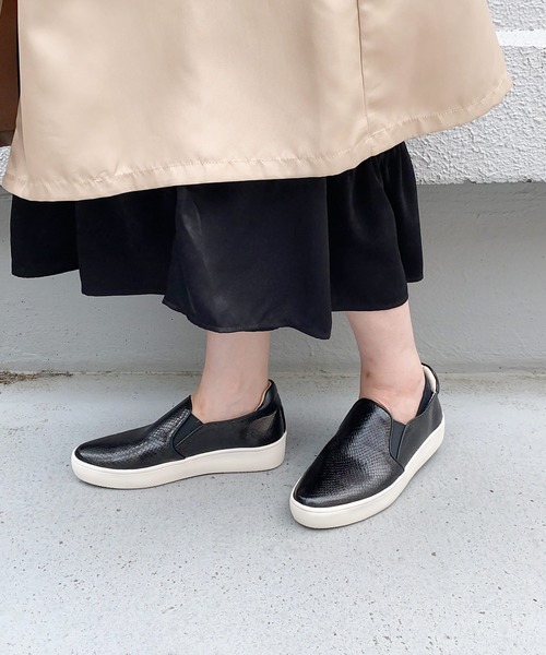 EVOL（イーボル）の「型押しパイソンスリッポン（スリッポン・レディース・ブラック・S/M/L）」の10枚目の写真