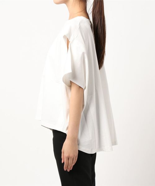 LOWRYS FARM(ローリーズファーム)の「スリットスリーブTEE 892694(Tシャツ/カットソー・レディース・ブラック/パープル/オフホワイト・FREE)」の5枚目の写真