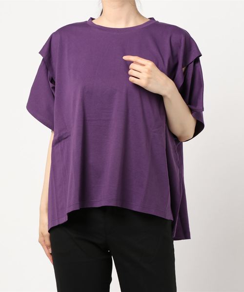 LOWRYS FARM(ローリーズファーム)の「スリットスリーブTEE 892694(Tシャツ/カットソー・レディース・ブラック/パープル/オフホワイト・FREE)」の19枚目の写真