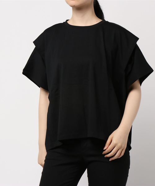 LOWRYS FARM(ローリーズファーム)の「スリットスリーブTEE 892694(Tシャツ/カットソー・レディース・ブラック/パープル/オフホワイト・FREE)」の20枚目の写真