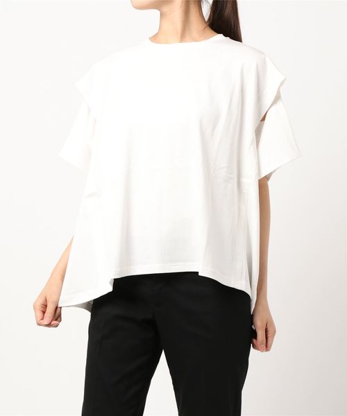 LOWRYS FARM(ローリーズファーム)の「スリットスリーブTEE 892694(Tシャツ/カットソー・レディース・ブラック/パープル/オフホワイト・FREE)」の18枚目の写真