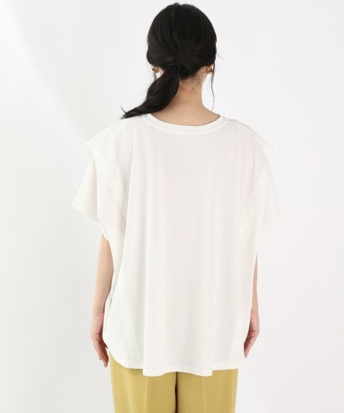 LOWRYS FARM(ローリーズファーム)の「スリットスリーブTEE 892694(Tシャツ/カットソー・レディース・ブラック/パープル/オフホワイト・FREE)」の9枚目の写真