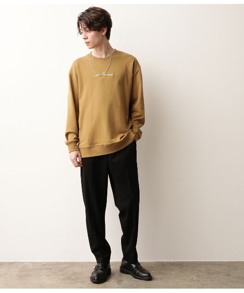 FRUIT OF THE LOOM（フルーツオブザルーム）の「【FTL×BASQUIAT バスキア】クルースウェット（スウェット・メンズ・パープル/オフホワイト/イエロー・M/L）」の13枚目の写真