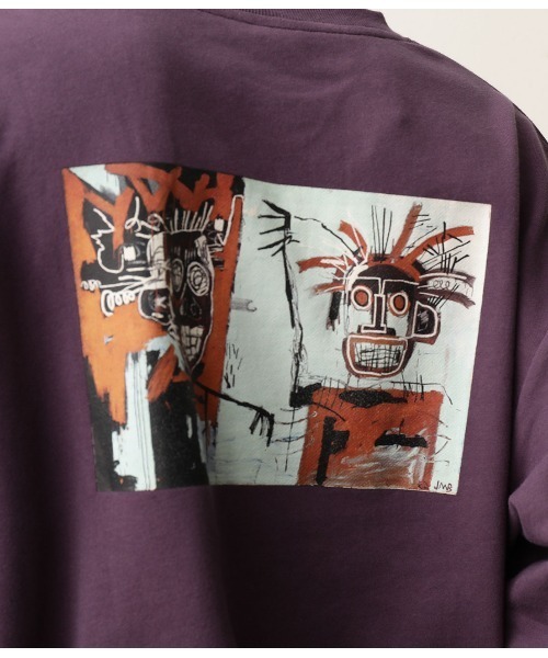 FRUIT OF THE LOOM（フルーツオブザルーム）の「【FTL×BASQUIAT バスキア】クルースウェット（スウェット・メンズ・パープル/オフホワイト/イエロー・M/L）」の22枚目の写真