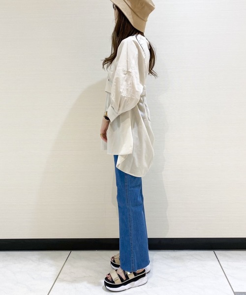 Heather(ヘザー)の「フレアデニムパンツ2 895109(デニムパンツ・レディース・アイボリー/ブルー系その他・S/M)」の10枚目の写真