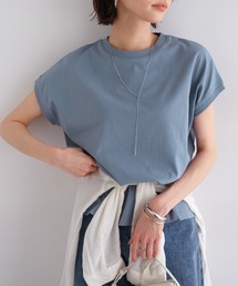 【新サイズ・新色追加】USAコットン汗染み防止フレンチスリーブTシャツ