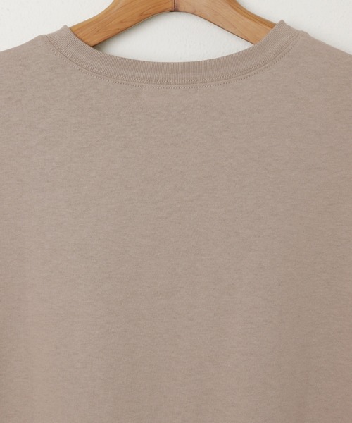 andme(アンドミー)の「【新サイズ・新色追加】USAコットン汗染み防止フレンチスリーブTシャツ(Tシャツ/カットソー・レディース・チャコールグレー/ブラック/オフホワイト/グレー系その他/ラベンダー/ブルー/グリーン/キナリ/ターコイズブルー/ブラウン/ブルー系その他/ネイビー・M/L)」の21枚目の写真