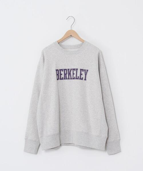 coen（コーエン）の「USAコットンオーガニックコットンミックス裏起毛ロゴプリントスウェット＃（スウェット・レディース・ライトグレー/ネイビー・FREE）」の13枚目の写真