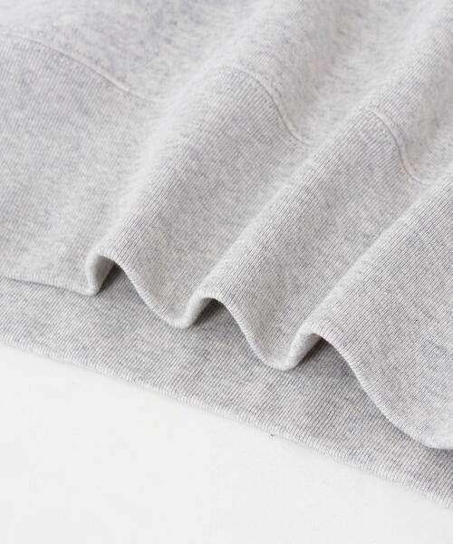 coen（コーエン）の「USAコットンオーガニックコットンミックス裏起毛ロゴプリントスウェット＃（スウェット・レディース・ライトグレー/ネイビー・FREE）」の5枚目の写真
