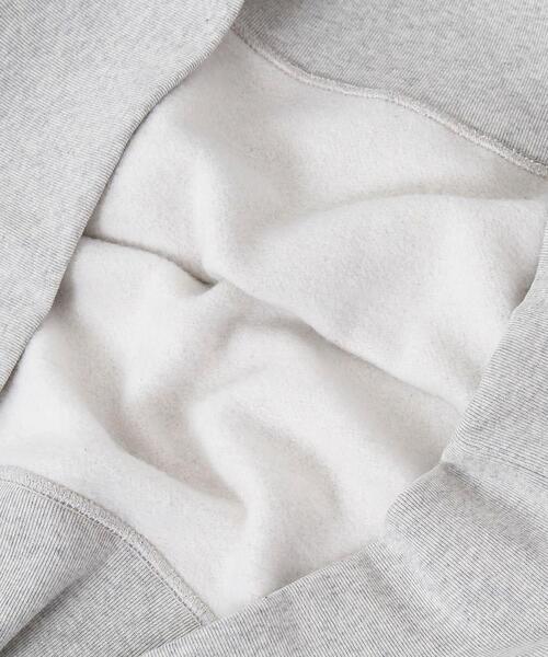 coen（コーエン）の「USAコットンオーガニックコットンミックス裏起毛ロゴプリントスウェット＃（スウェット・レディース・ライトグレー/ネイビー・FREE）」の3枚目の写真