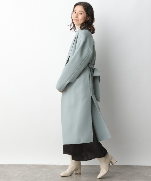 LEPSIM(レプシィム)の「ビンテージツヤキャミワンピース 916930(ワンピース・レディース・ブラック/カーキ/ブルー/グレイッシュベージュ・FREE)」の6枚目の写真