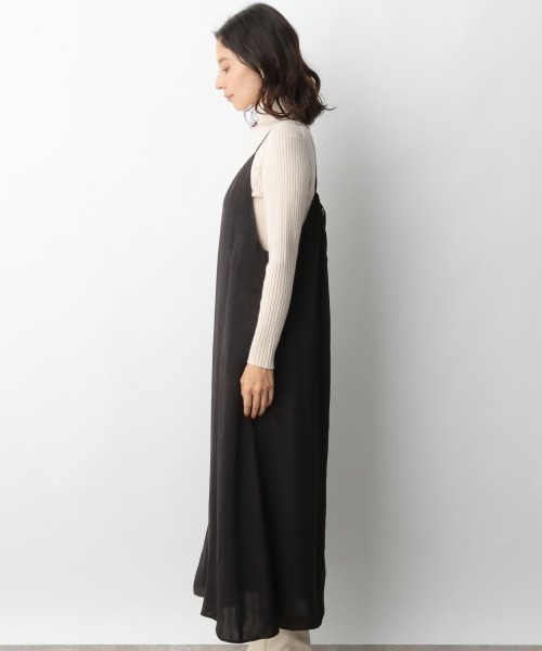 LEPSIM(レプシィム)の「ビンテージツヤキャミワンピース 916930(ワンピース・レディース・ブラック/カーキ/ブルー/グレイッシュベージュ・FREE)」の13枚目の写真