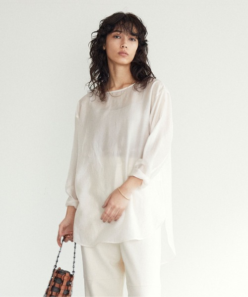 GALLARDAGALANTE(ガリャルダガランテ) ローンシャツ ホワイト