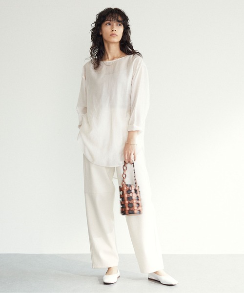 GALLARDAGALANTE(ガリャルダガランテ) ローンシャツ　ホワイト GALLARDAGALANTE（ガリャルダガランテ）の「コットンローン