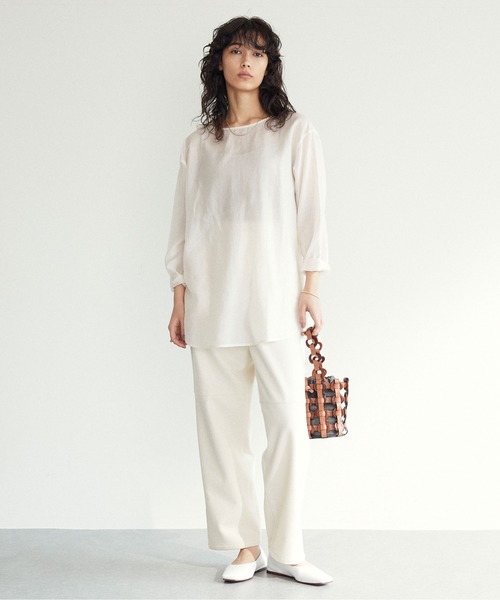 GALLARDAGALANTE(ガリャルダガランテ) ローンシャツ　ホワイト GALLARDAGALANTE（ガリャルダガランテ）の「コットンローン