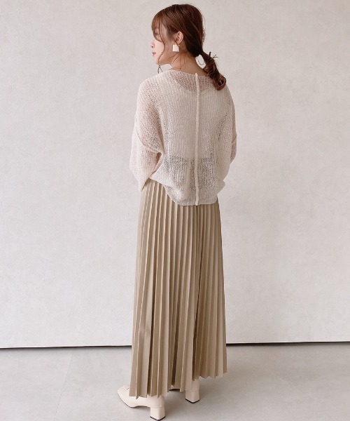 VANNIE U（ヴァニーユー）の「レザープリーツスカート（スカート・レディース・ナチュラル/ベージュ・FREE）」の17枚目の写真