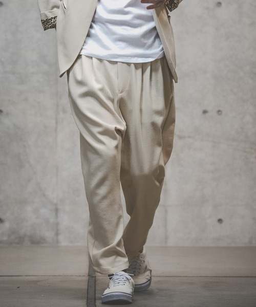 その他パンツ mp8684-4way stretch material tapered pants テーパード
