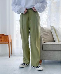 flaner | センタープリーツカラースラックス(スラックス)