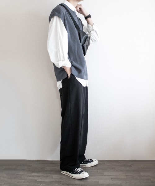 remer（リメール）の「loose drop shoulder knit vest/ルーズ