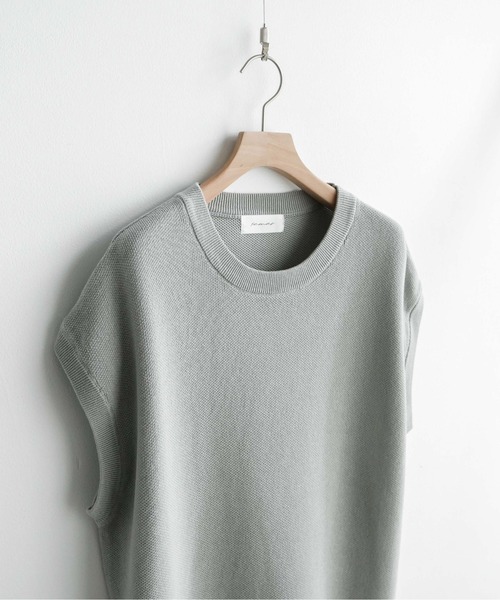 remer（リメール）の「loose drop shoulder knit vest/ルーズドロップショルダーニットベスト（ベスト・メンズ・ネイビー/グレー・SMALL/MEDIUM/LARGE）」の14枚目の写真