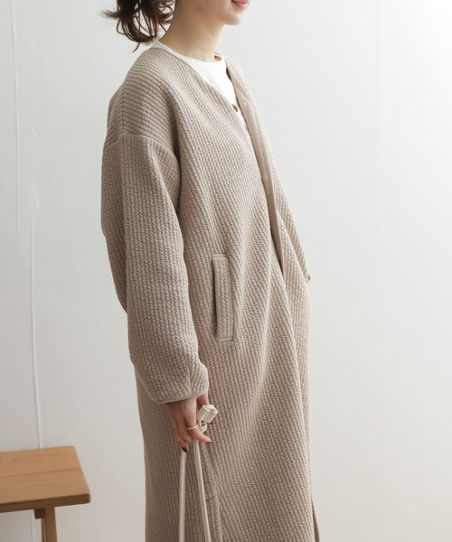 ✨ウール100％✨ アーバンリサーチドアーズ 【One】 ノーカラーコート 上品 URBAN RESEARCH DOORS（アーバンリサーチドアーズ）の「ノー