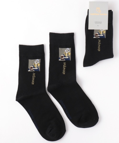 Jubilee（ジュビリー）の「ポップデザインソックス（ソックス/靴下・レディース・アッシュブラウン/パープル/ブラウン/グレー/オリーブ/ターコイズブルー/ライム/インディゴブルー/ミント/マスタード/アイボリー/ブラック系その他/キャメル/バーガンディー/スモークピンク/ブラック系その他2/ターメリック/ダークオレンジ/オフホワイト・FREE）」の3枚目の写真