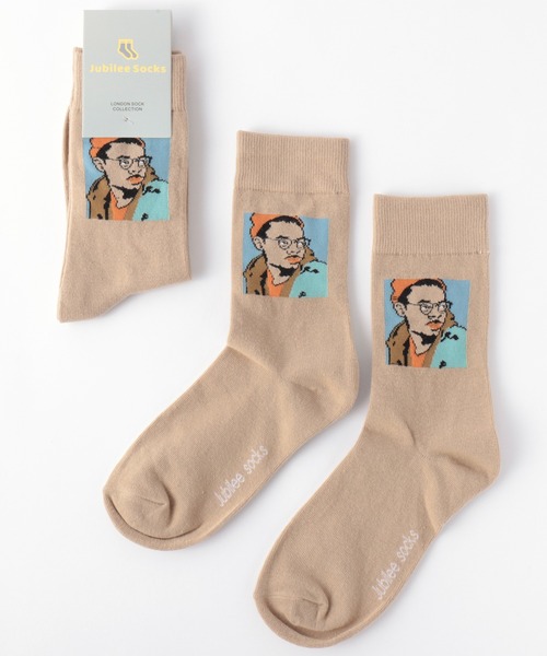 Jubilee（ジュビリー）の「ポップデザインソックス（ソックス/靴下・レディース・アッシュブラウン/パープル/ブラウン/グレー/オリーブ/ターコイズブルー/ライム/インディゴブルー/ミント/マスタード/アイボリー/ブラック系その他/キャメル/バーガンディー/スモークピンク/ブラック系その他2/ターメリック/ダークオレンジ/オフホワイト・FREE）」の15枚目の写真