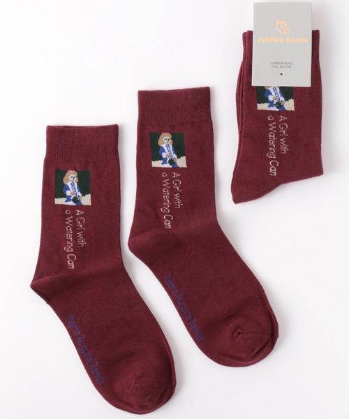 Jubilee（ジュビリー）の「ポップデザインソックス（ソックス/靴下・レディース・アッシュブラウン/パープル/ブラウン/グレー/オリーブ/ターコイズブルー/ライム/インディゴブルー/ミント/マスタード/アイボリー/ブラック系その他/キャメル/バーガンディー/スモークピンク/ブラック系その他2/ターメリック/ダークオレンジ/オフホワイト・FREE）」の18枚目の写真