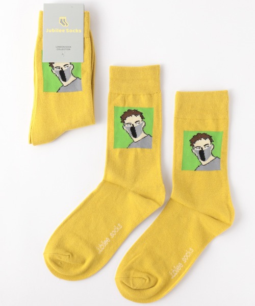 Jubilee（ジュビリー）の「ポップデザインソックス（ソックス/靴下・レディース・アッシュブラウン/パープル/ブラウン/グレー/オリーブ/ターコイズブルー/ライム/インディゴブルー/ミント/マスタード/アイボリー/ブラック系その他/キャメル/バーガンディー/スモークピンク/ブラック系その他2/ターメリック/ダークオレンジ/オフホワイト・FREE）」の16枚目の写真