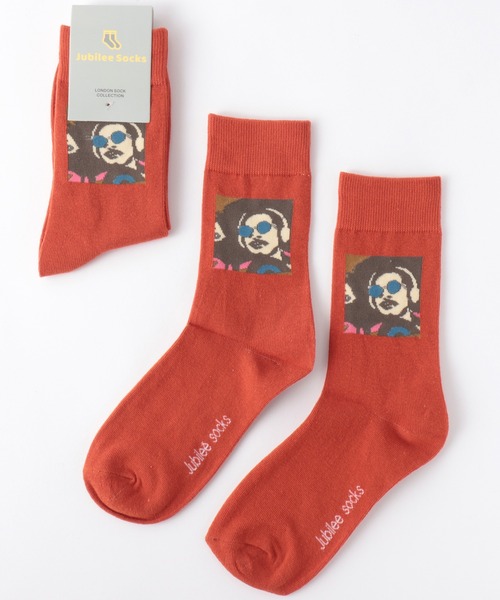 Jubilee（ジュビリー）の「ポップデザインソックス（ソックス/靴下・レディース・アッシュブラウン/パープル/ブラウン/グレー/オリーブ/ターコイズブルー/ライム/インディゴブルー/ミント/マスタード/アイボリー/ブラック系その他/キャメル/バーガンディー/スモークピンク/ブラック系その他2/ターメリック/ダークオレンジ/オフホワイト・FREE）」の19枚目の写真