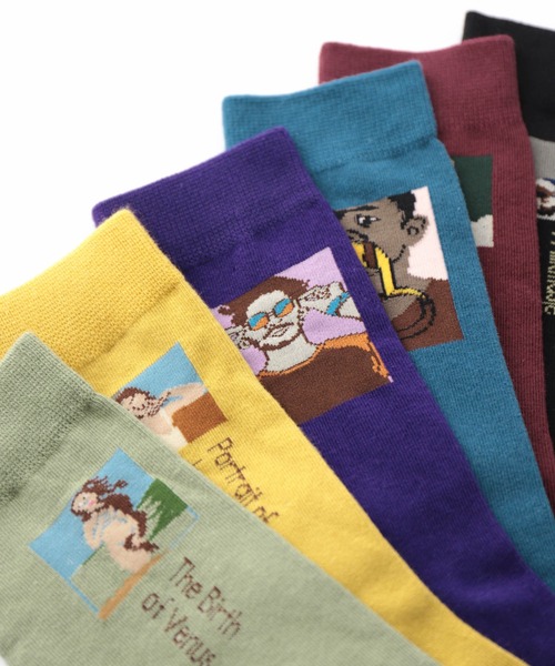 Jubilee（ジュビリー）の「ポップデザインソックス（ソックス/靴下・レディース・アッシュブラウン/パープル/ブラウン/グレー/オリーブ/ターコイズブルー/ライム/インディゴブルー/ミント/マスタード/アイボリー/ブラック系その他/キャメル/バーガンディー/スモークピンク/ブラック系その他2/ターメリック/ダークオレンジ/オフホワイト・FREE）」の21枚目の写真